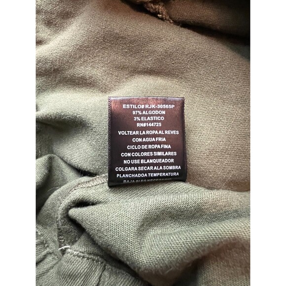 American Bazi Military Green Bomber Style Crop Cargo Jacket  Women's 1X  Grunge - Picture 8 of 9